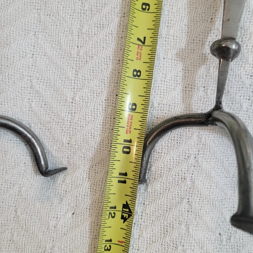 Set of 3 Brutalist‎ Handmade Metal Candlesticks MCM Midcentury Modern Rustic
